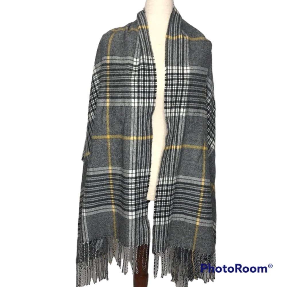 DIVIDED BY H&M WOMEN'S PLAID SCARF - Picture 3 of 4